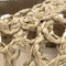 Mocassim Boat Shoe Cyprus Crochê Natural e Couro Marrom