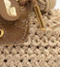 Mocassim Boat Shoe Cyprus Crochê Natural e Couro Marrom