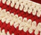 Crochê Vermelho e Off White