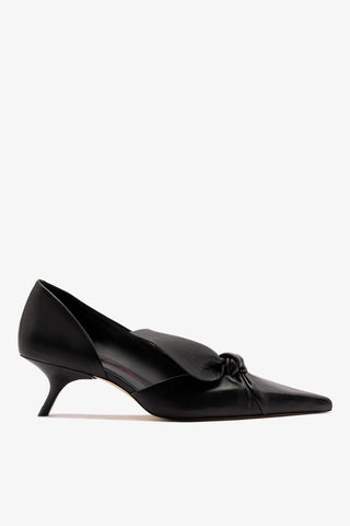 Larroudé by Bruno Frisoni: Scarpin Gigi Couro Preto Pump Larroudé x Bruno Frisoni